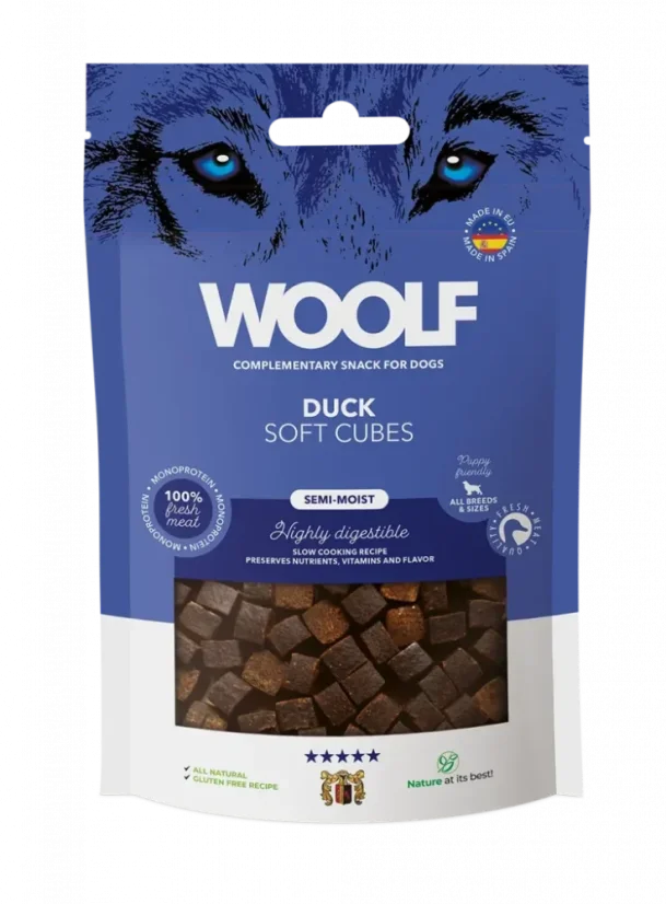 WOOLF Soft Cubes - DUCK (monoprotein)