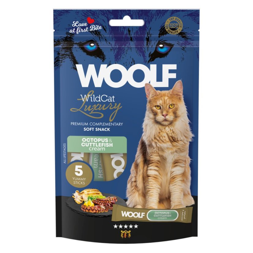 WOOLF WildCat Luxury Cat Cream - Octopus with Cuttlefish