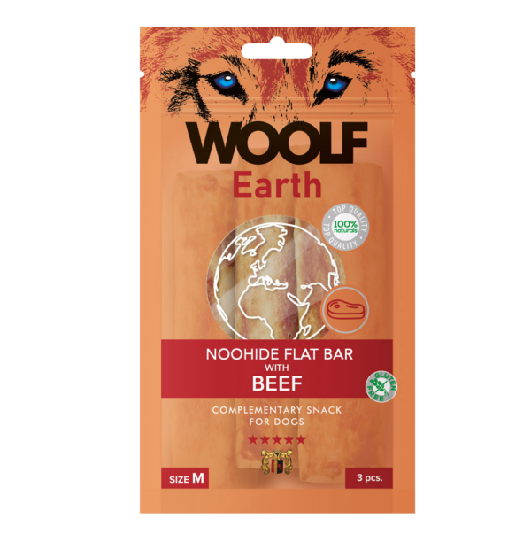 EARTH NOOHIDE M FLAT BAR WITH BEEF