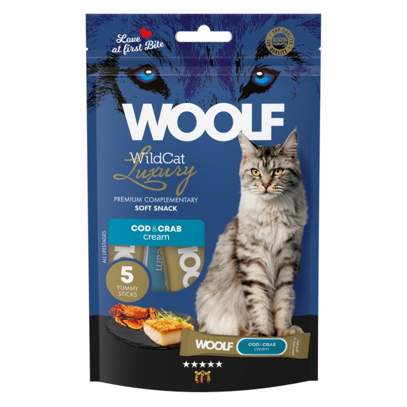 WOOLF WildCat Luxury Cat Cream - Cod with Crab