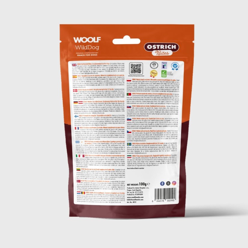 WOOLF WildDog Soft Ostrich Bites