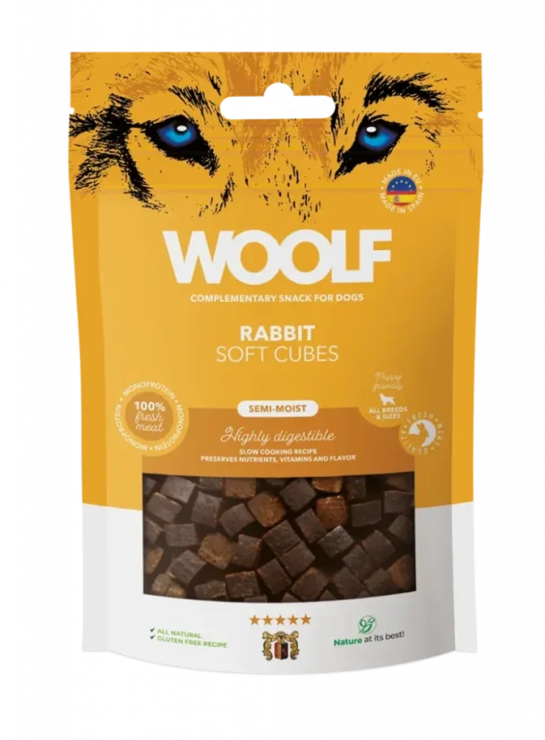 WOOLF Soft Cubes - RABBIT (monoprotein)