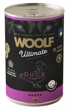 WOOLF ULTIMATE CANNED DOGFOOD - Duck with Coconut oil