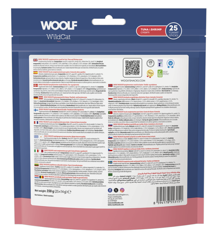 WOOLF WILDCAT Cream - Tuna & Shrimp