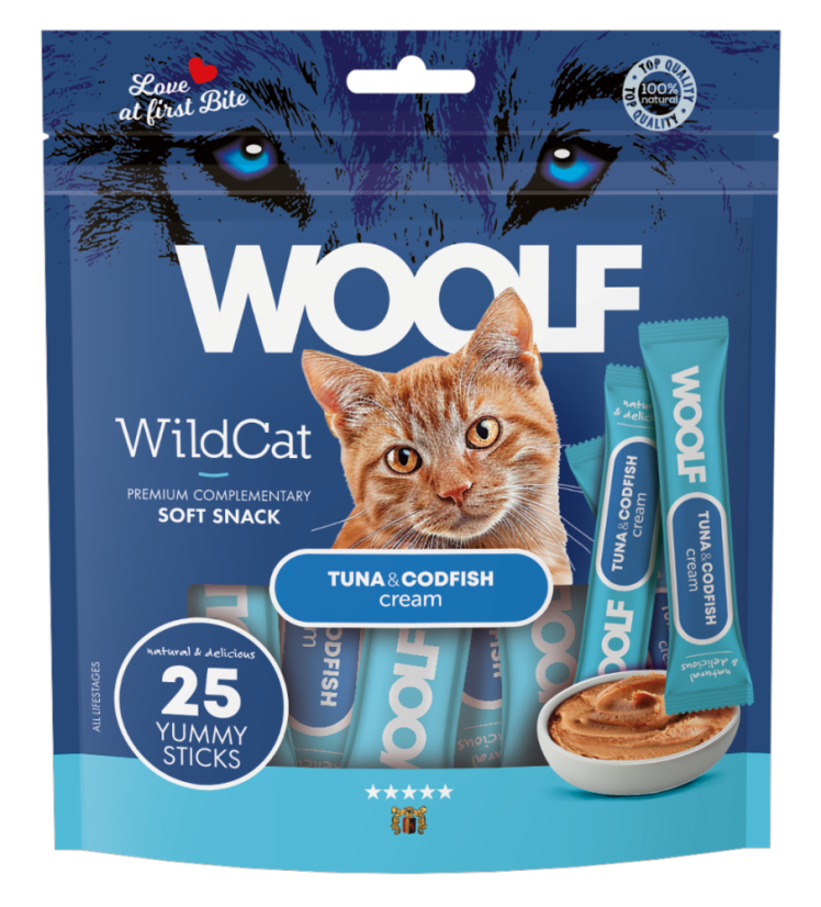 WOOLF WILDCAT Cream - Tuna & Codfish