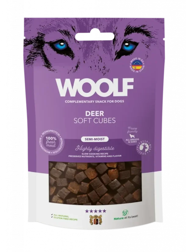 WOOLF Soft Cubes - DEER (monoprotein)