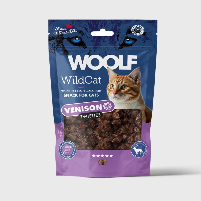 WOOLF WildCat Venison Twisties