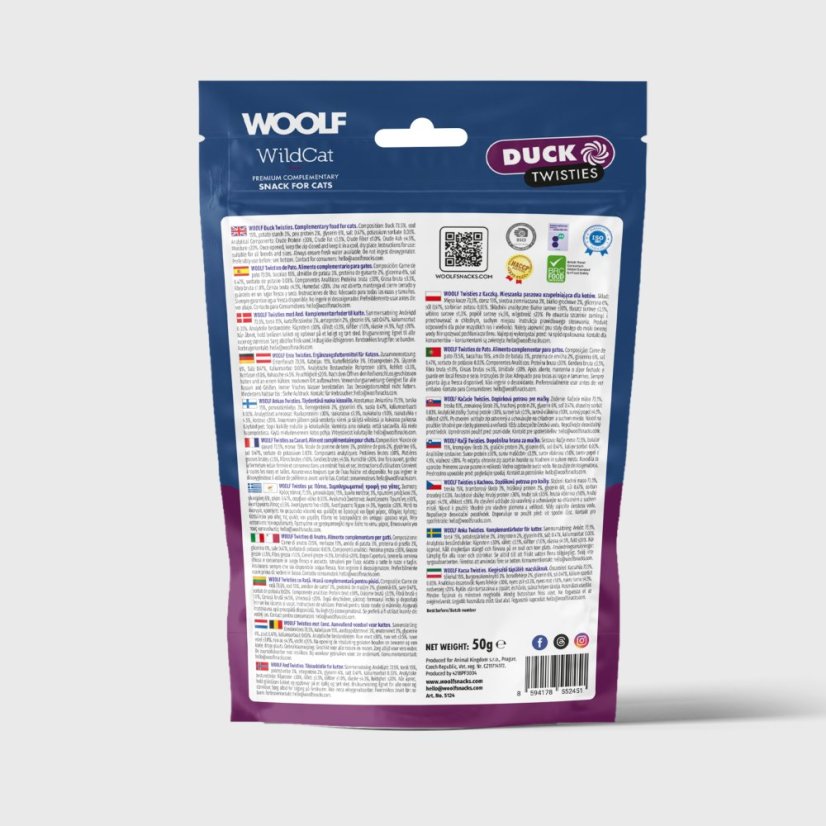 WOOLF WildCat Duck Twisties
