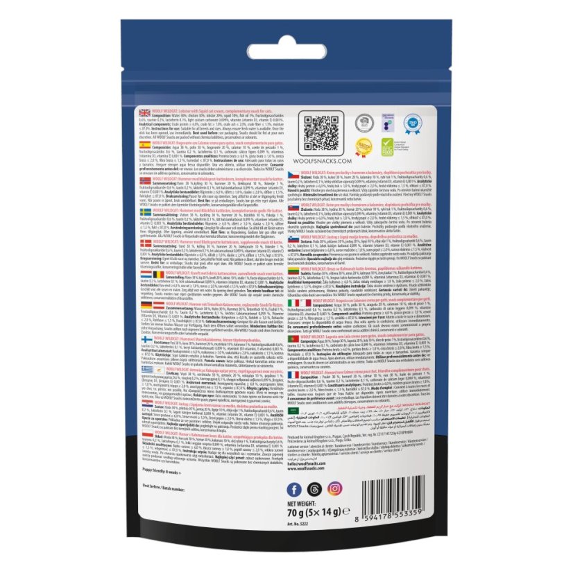 WOOLF WildCat Luxury Cat Cream - Lobster with Squid