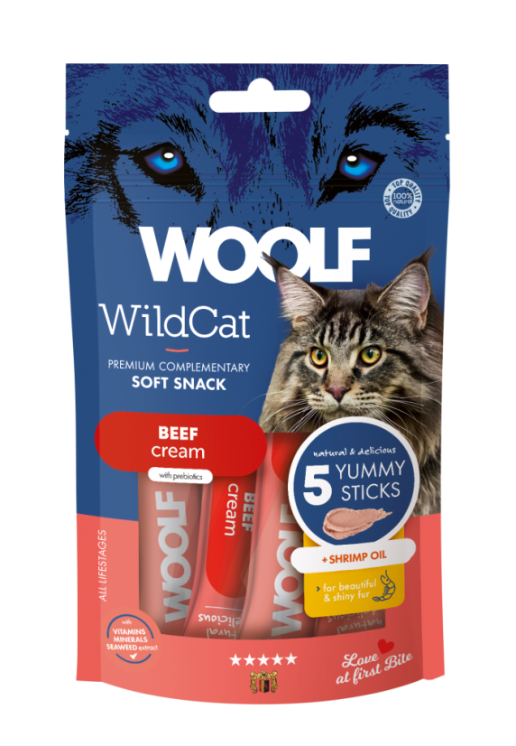 WOOLF WILDCAT Cream - Beef + shrimp oil