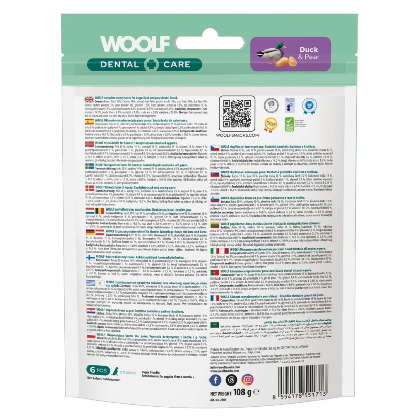 Woolf Dental Bars: Duck & Pear