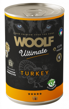 WOOLF ULTIMATE CANNED DOGFOOD - Turkey with Thyme