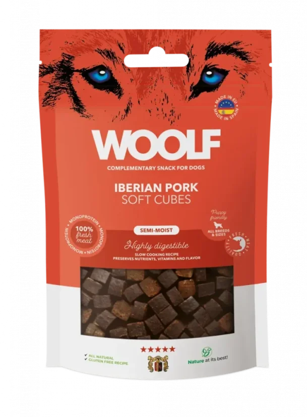 WOOLF Soft Cubes - IBERIAN PORK (monoprotein)