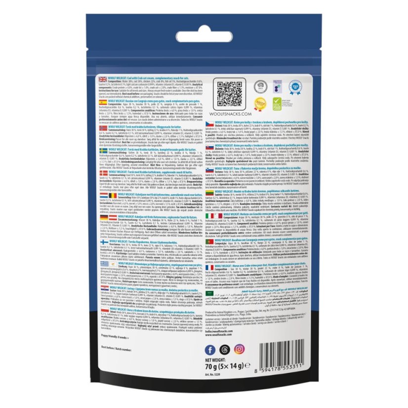 WOOLF WildCat Luxury Cat Cream - Cod with Crab