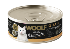 WOOLF WILDCAT ULTIMATE CANNED CATFOOD - quail pate
