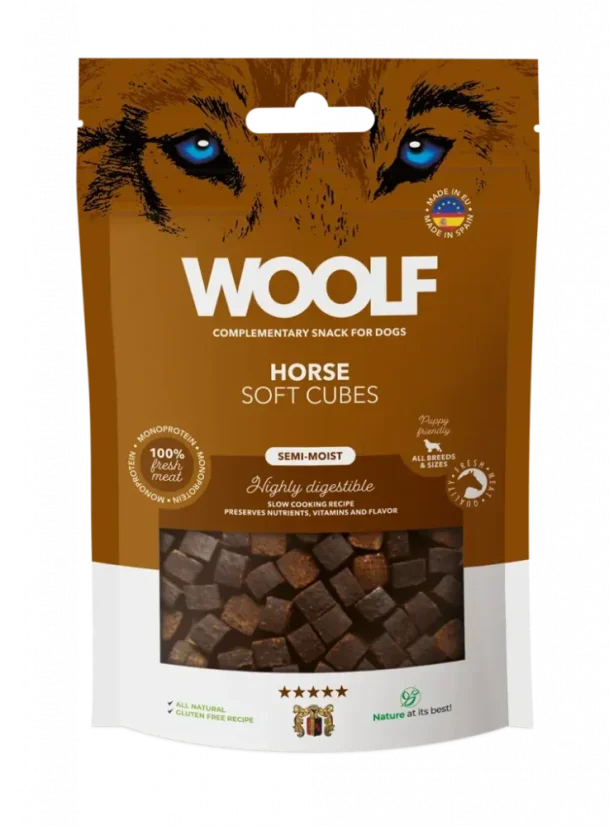 WOOLF Soft Cubes - horse (monoprotein)