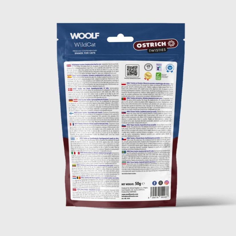 WOOLF WildCat Ostrich Twisties