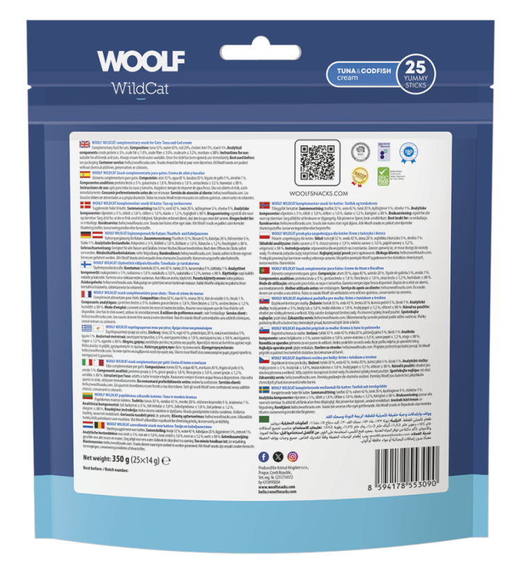 WOOLF WILDCAT Cream - Tuna & Codfish
