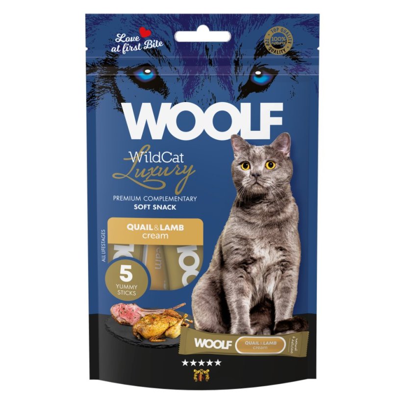 WOOLF WildCat Luxury Cat Cream - Quail with Lamb
