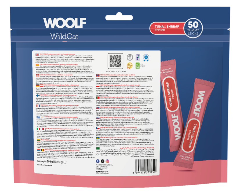 WOOLF WILDCAT Cream - Tuna & Shrimp