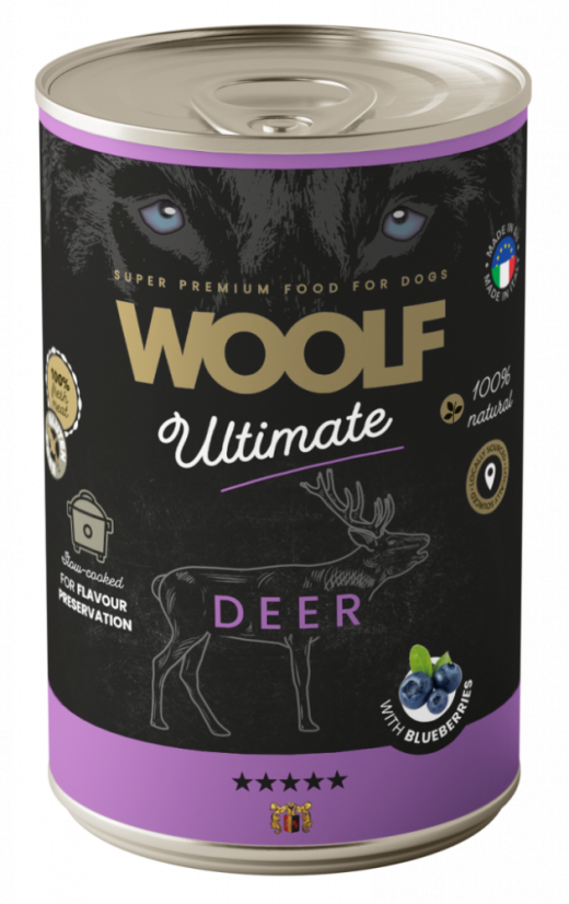 WOOLF Ultimate wet food - Deer