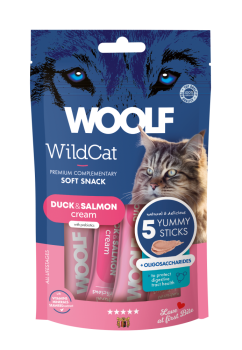 WOOLF WILDCAT Cream - Duck & Salmon + oligosaccharides