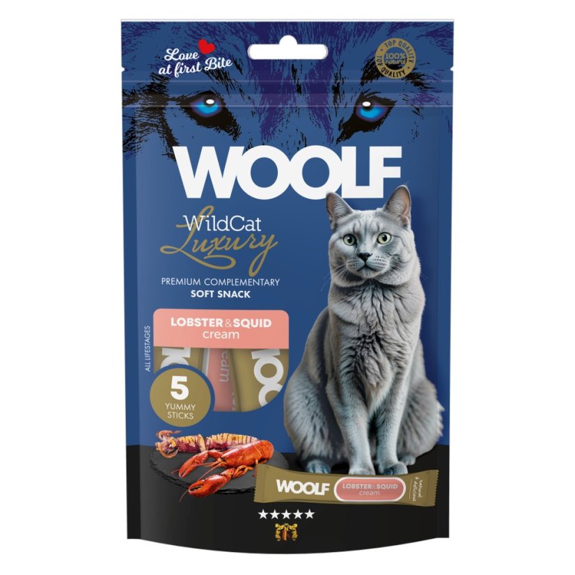 WOOLF WildCat Luxury Cat Cream - Lobster with Squid