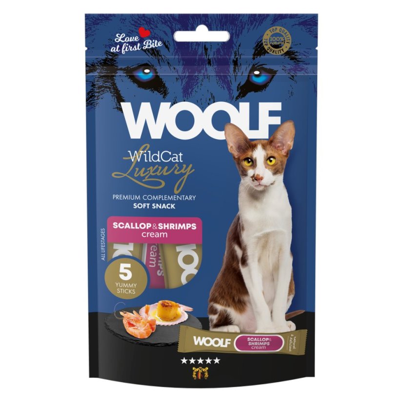 WOOLF WildCat Luxury Cat Cream - Scallop and Shrimps