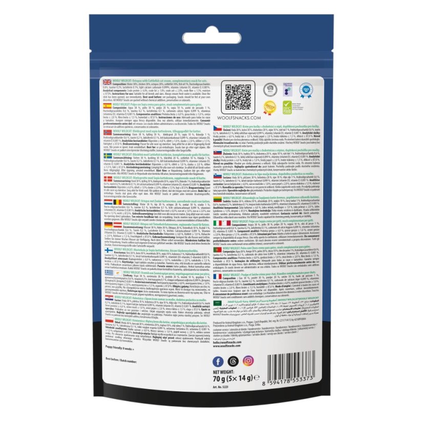 WOOLF WildCat Luxury Cat Cream - Octopus with Cuttlefish